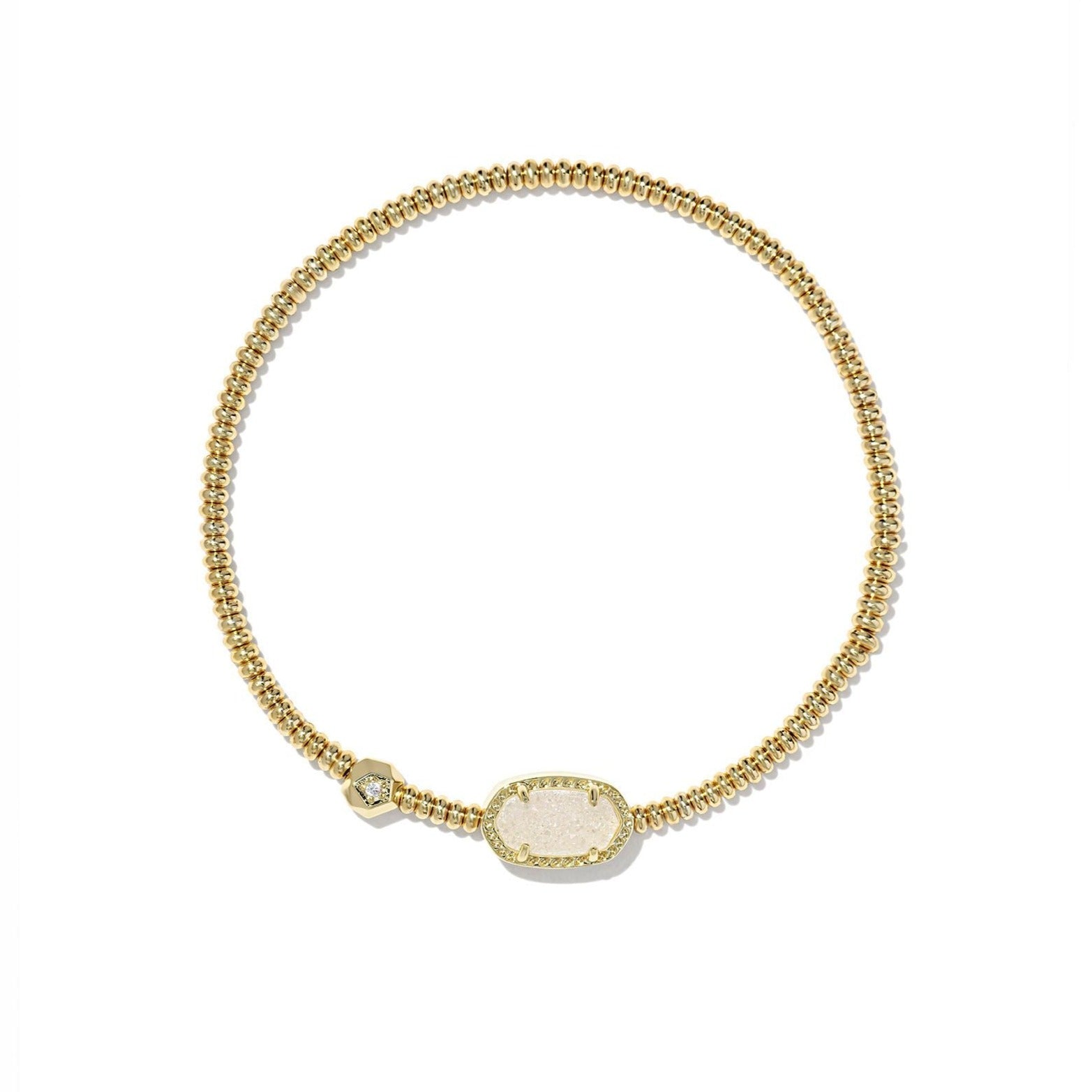 Kendra Scott | Grayson Gold Stretch Bracelet in Iridescent Drusy