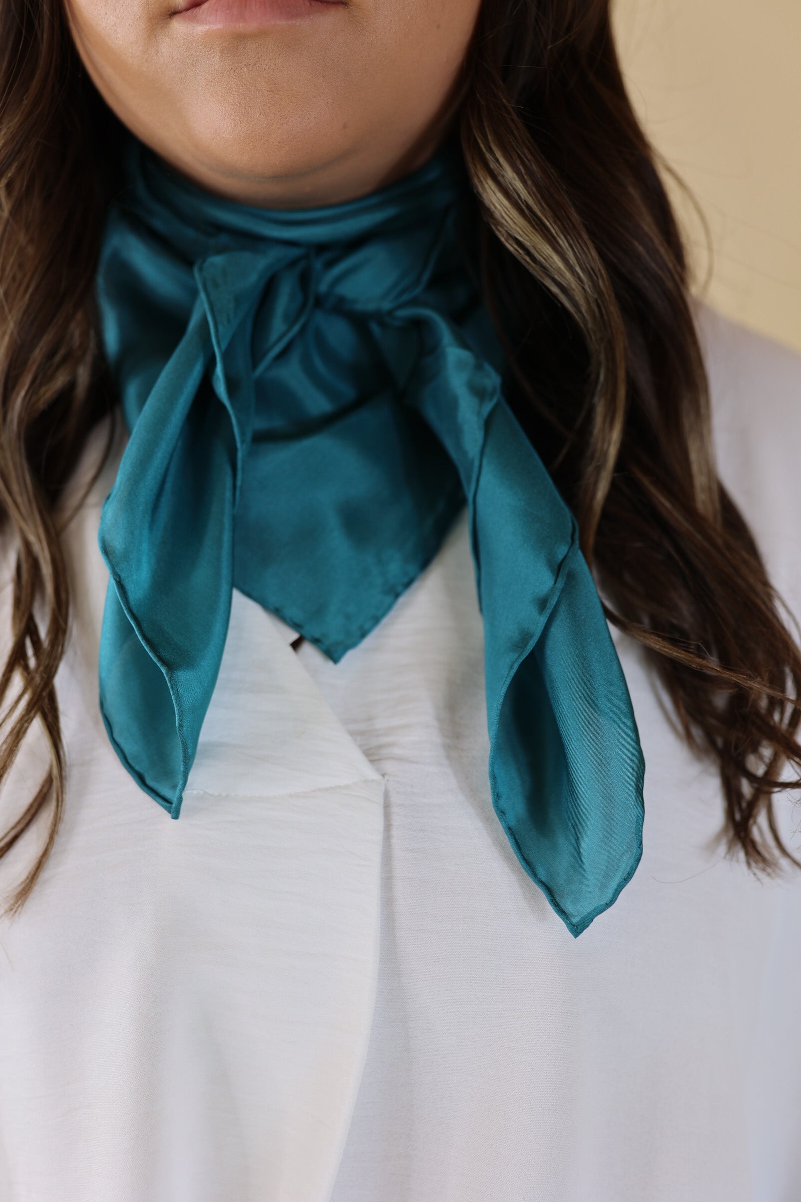 Solid Wild Rag in Aqua - Giddy Up Glamour Boutique