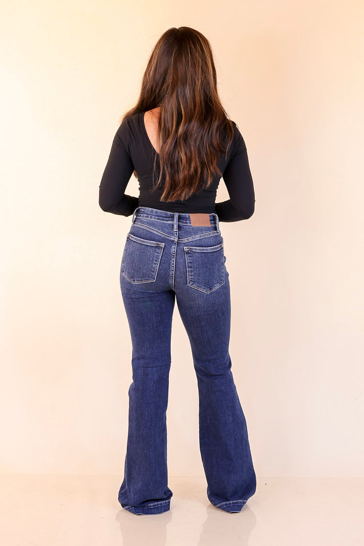 Judy Blue | Tailored Touch Trouser Jean in Dark Wash