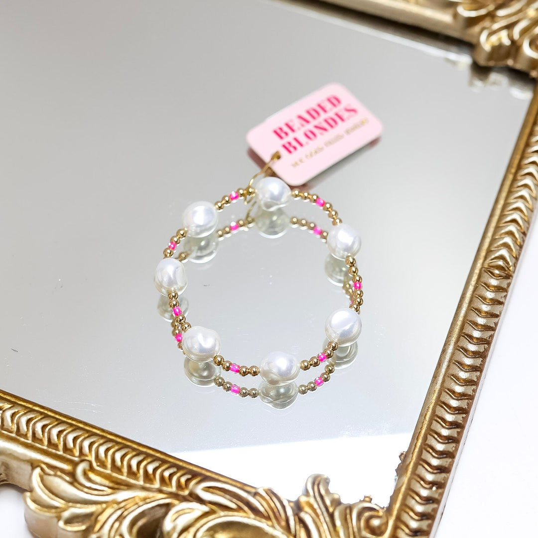 Beaded Blondes | Hot Pink Sadie Bracelet