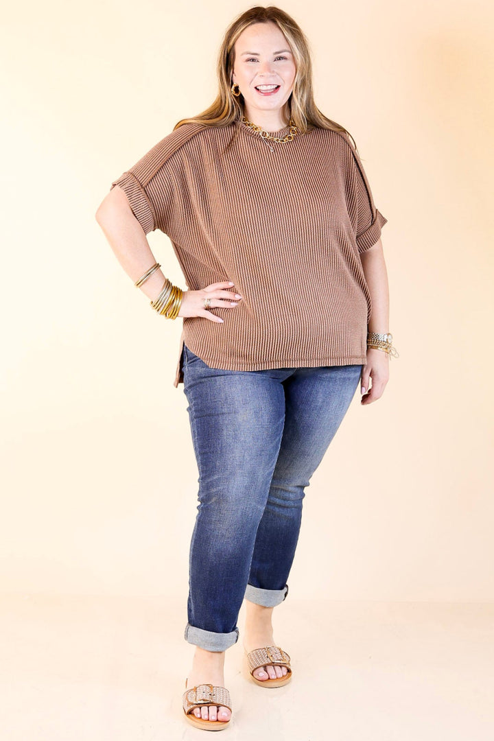 Judy Blue | On a Roll Cuffed Slim Fit Boyfriend Jeans in Dark Wash