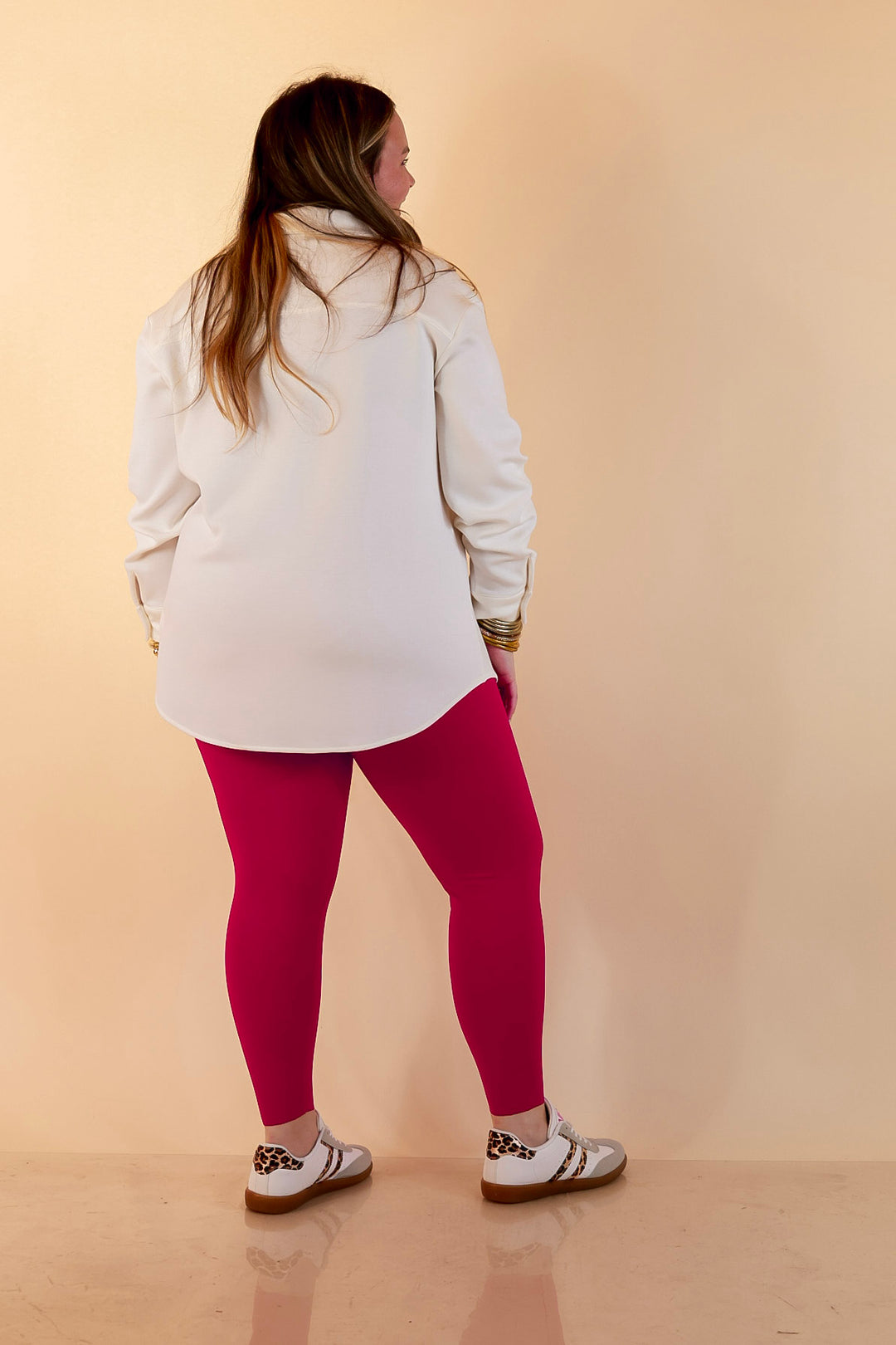 SPANX | Booty Boost® Performance and Shaping 7/8 Leggings in Fuchsia Pink