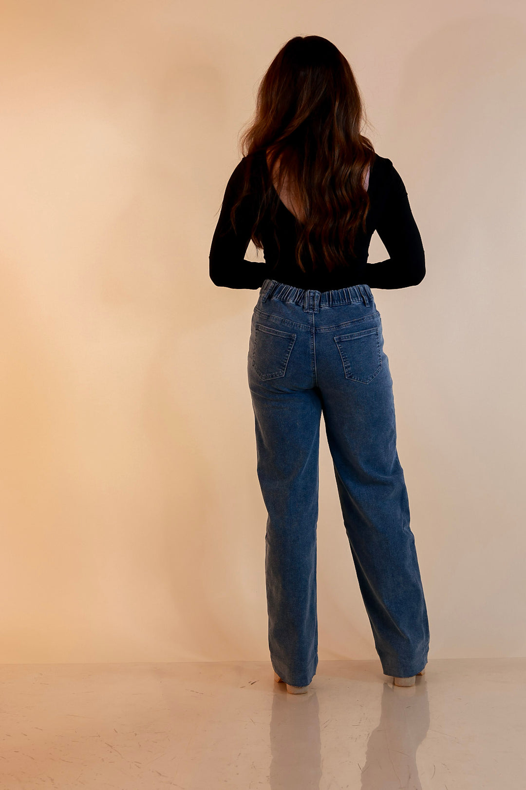 Simply Southern | Star of the Show Straight Leg Denim Jeans with Star Patch Detailing in Medium Wash