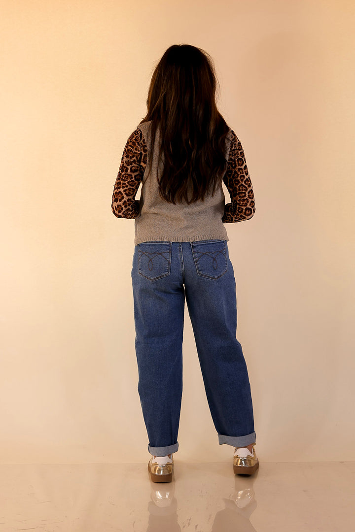 Everyday Staple Textured Knit Sweater Vest in Oatmeal