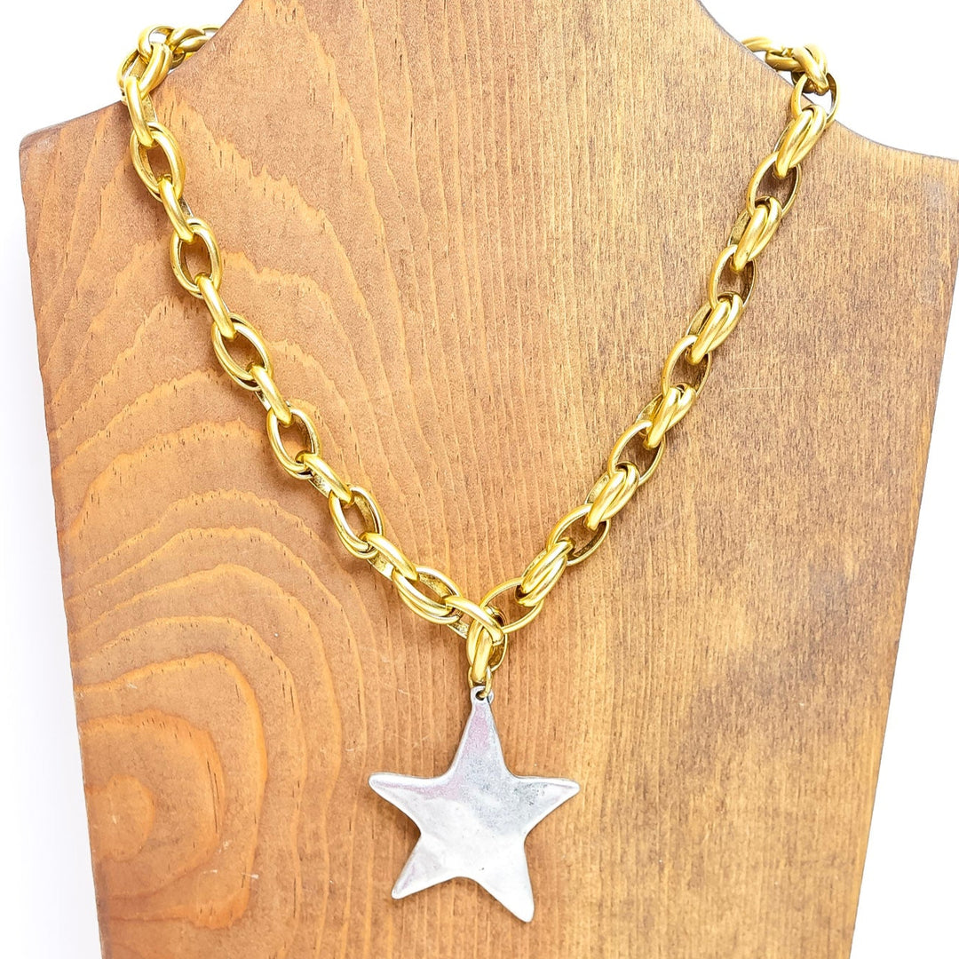 Bracha | Star Shine Two Tone Necklace
