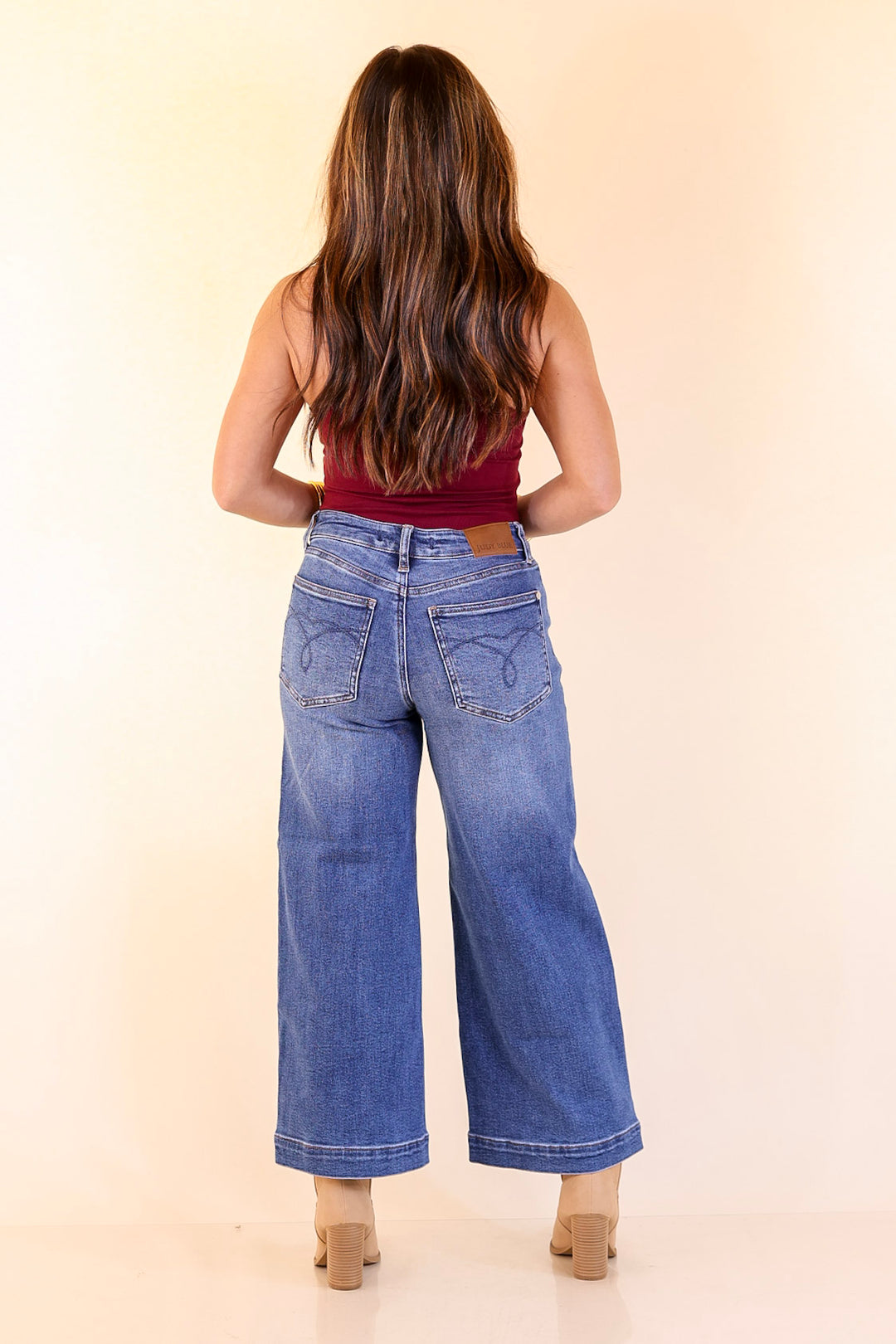 Smooth Operator Scoop Neck Tank Top Bodysuit in Maroon