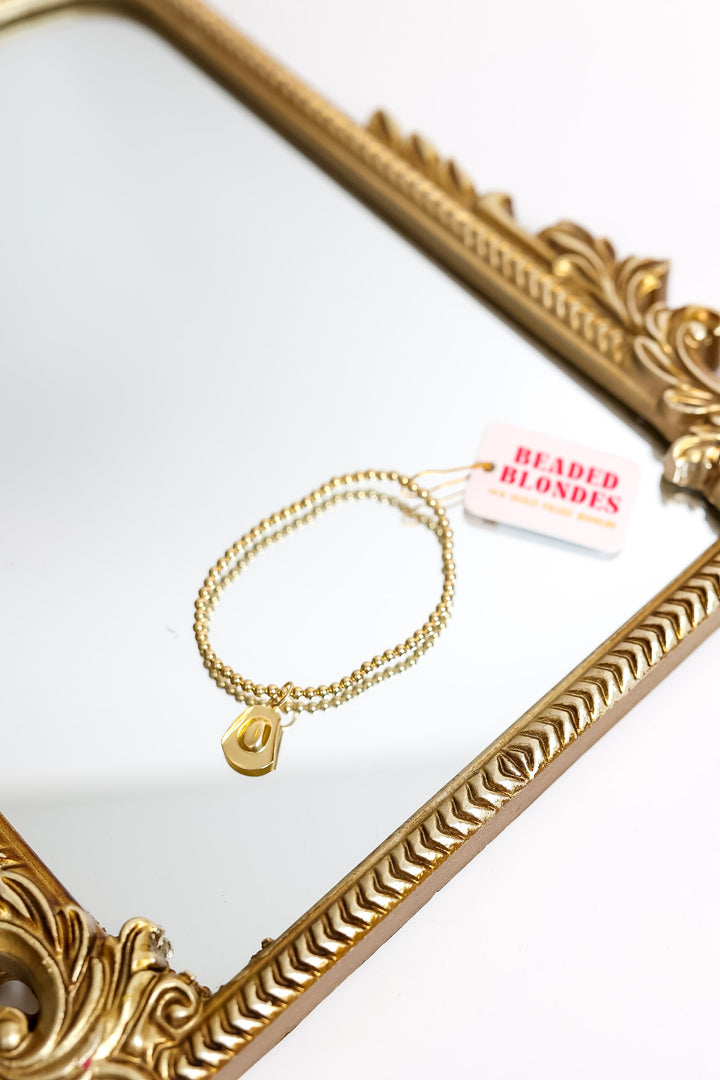 Beaded Blondes | Gold Cowgirl Hat Charm Bracelet