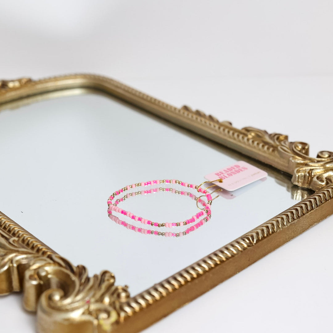 Beaded Blondes | Hot Pink Sprinkle Bracelet