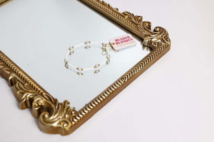 Beaded Blondes | Luster White Pearl Bracelet