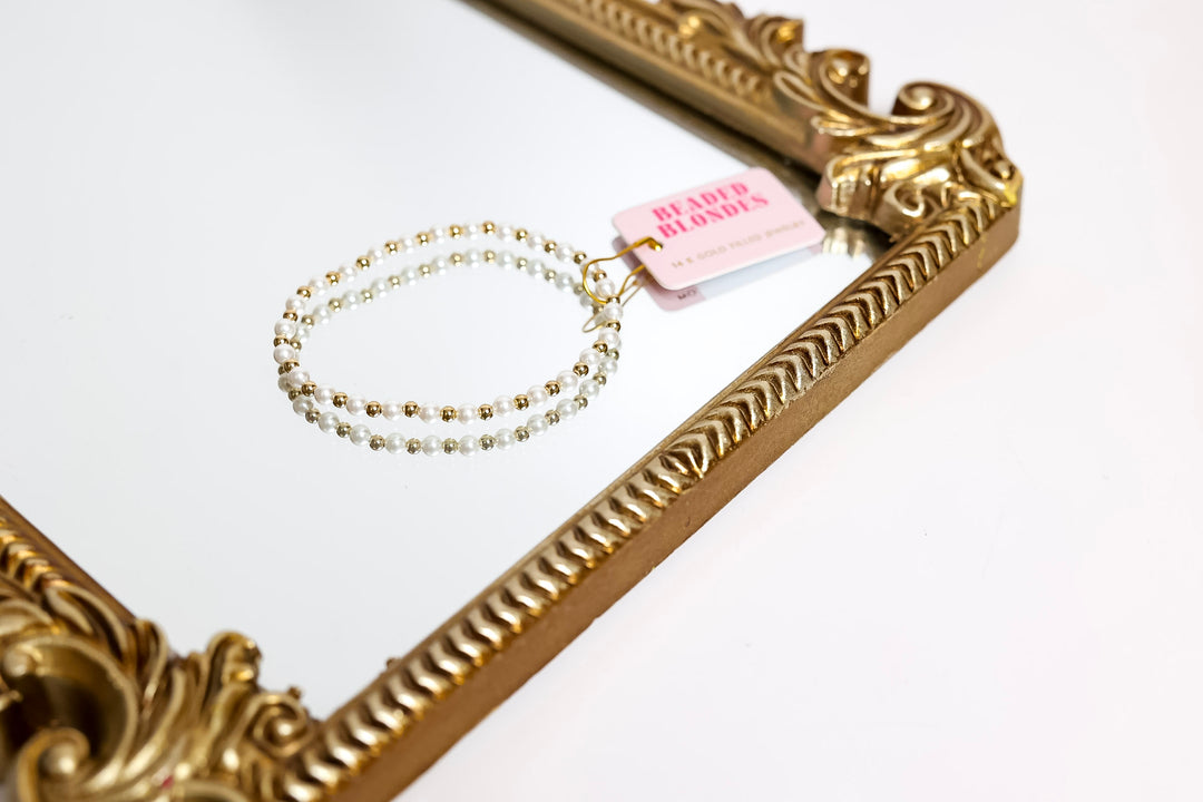 Beaded Blondes | Luci Pearl Bracelet