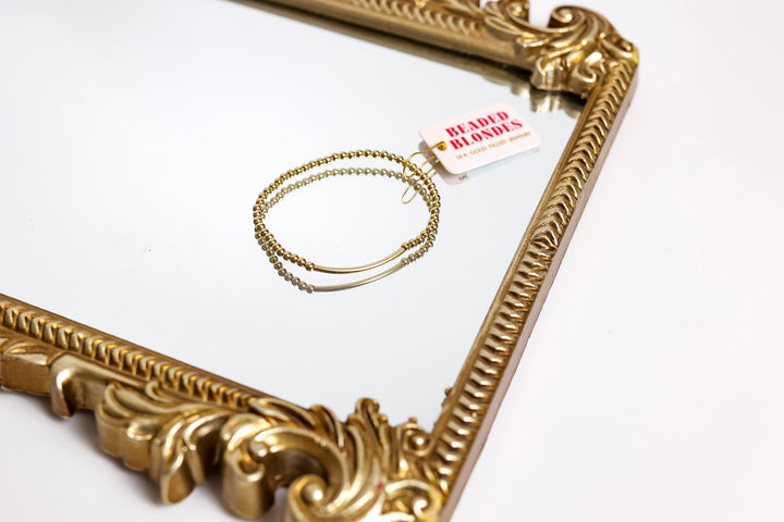Beaded Blondes | Bar Bracelet in Gold