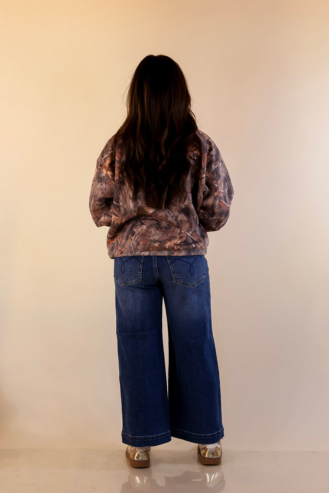 Simply Southern | Easy Does It Long Sleeve Crewneck Sweatshirt in Camouflage