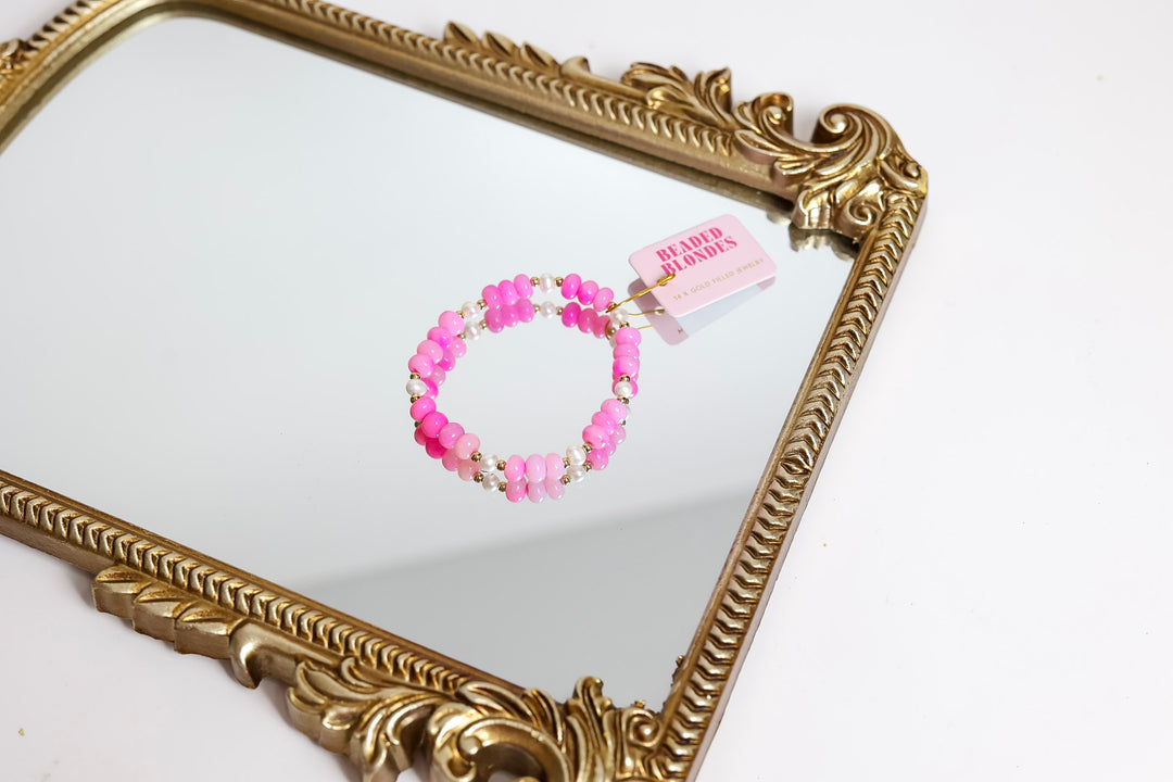 Beaded Blondes | Pink Skies Gemstone Bracelet