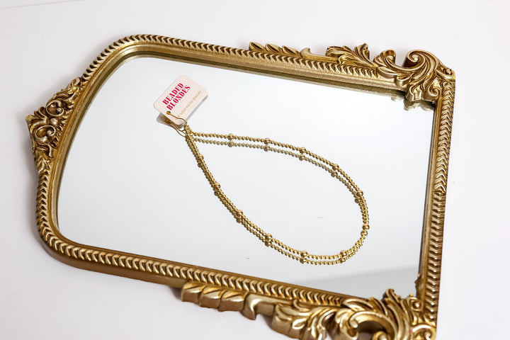 Beaded Blondes | Olive Gold Beaded Necklace