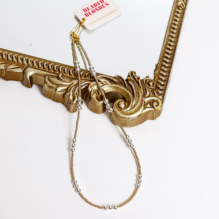 Beaded Blondes | ILY Gold with Silver Beaded Necklace
