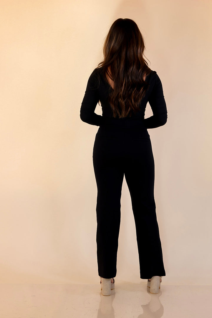 SPANX | SPANXsupersmooth™ PerfectFit Ponte Kick Flare Pant in Black