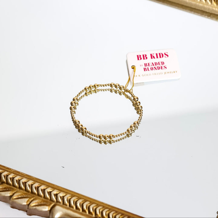 Beaded Blondes | Babies ILY Gold Bracelet