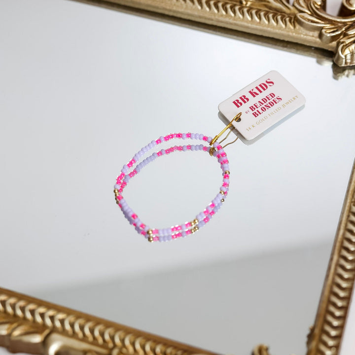 Beaded Blondes | Babies Hot Pink & Lilac Sprinkle Bracelet