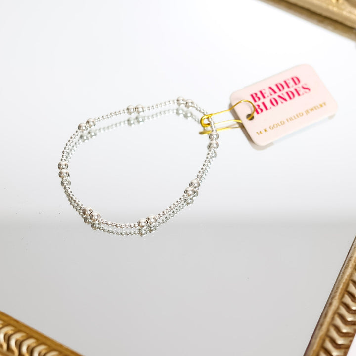 Beaded Blondes | Leah Bracelet in Silver