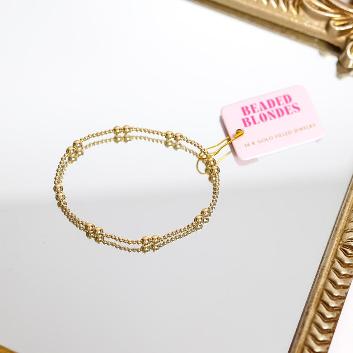 Beaded Blondes | Leah Bracelet in Gold