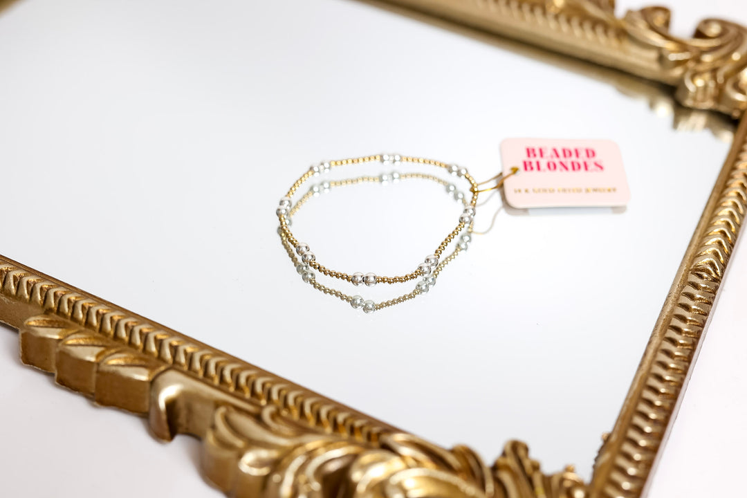 Beaded Blondes | Leah Bracelet in Mixed Metals