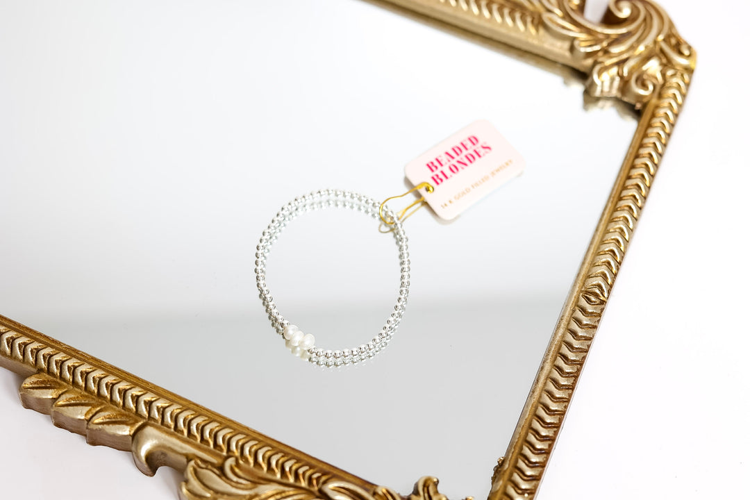Beaded Blondes | Harper Bracelet in Silver