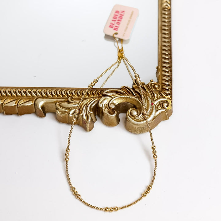 Beaded Blondes | ILY Gold Beaded Necklace