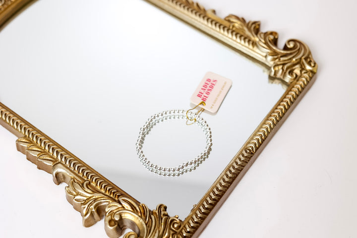 Beaded Blondes | 4MM Silver Beaded Bracelet