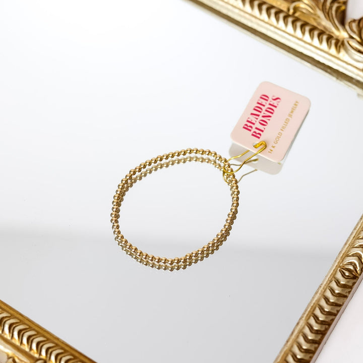 Beaded Blondes | 4MM Gold Beaded Bracelet