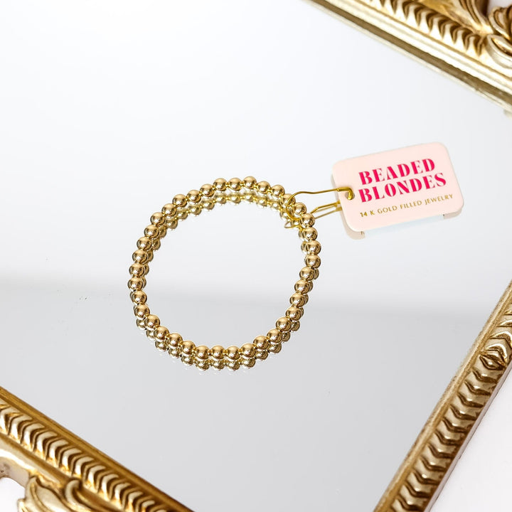 Beaded Blondes | 5MM Gold Beaded Bracelet