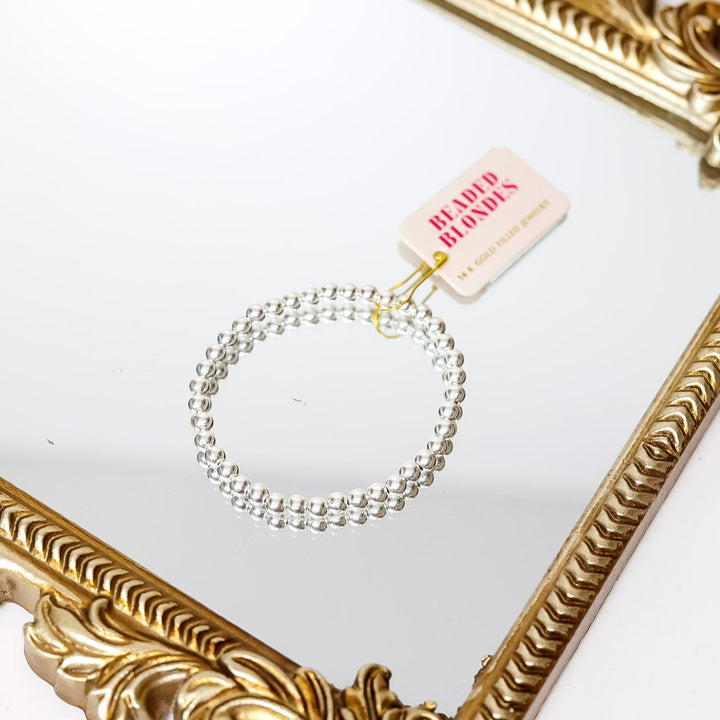 Beaded Blondes | 5MM Silver Beaded Bracelet