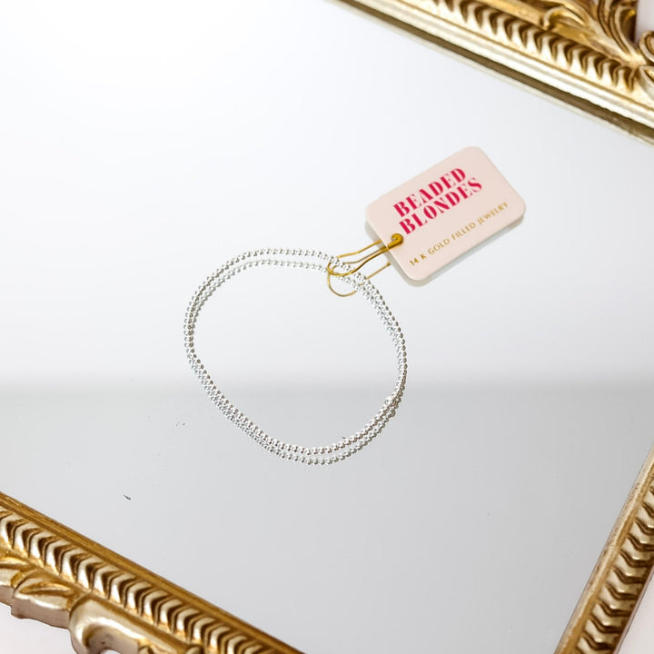 Beaded Blondes | 2MM Silver Beaded Bracelet