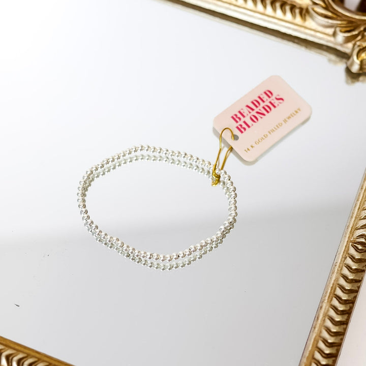 Beaded Blondes | 3MM Silver Beaded Bracelet