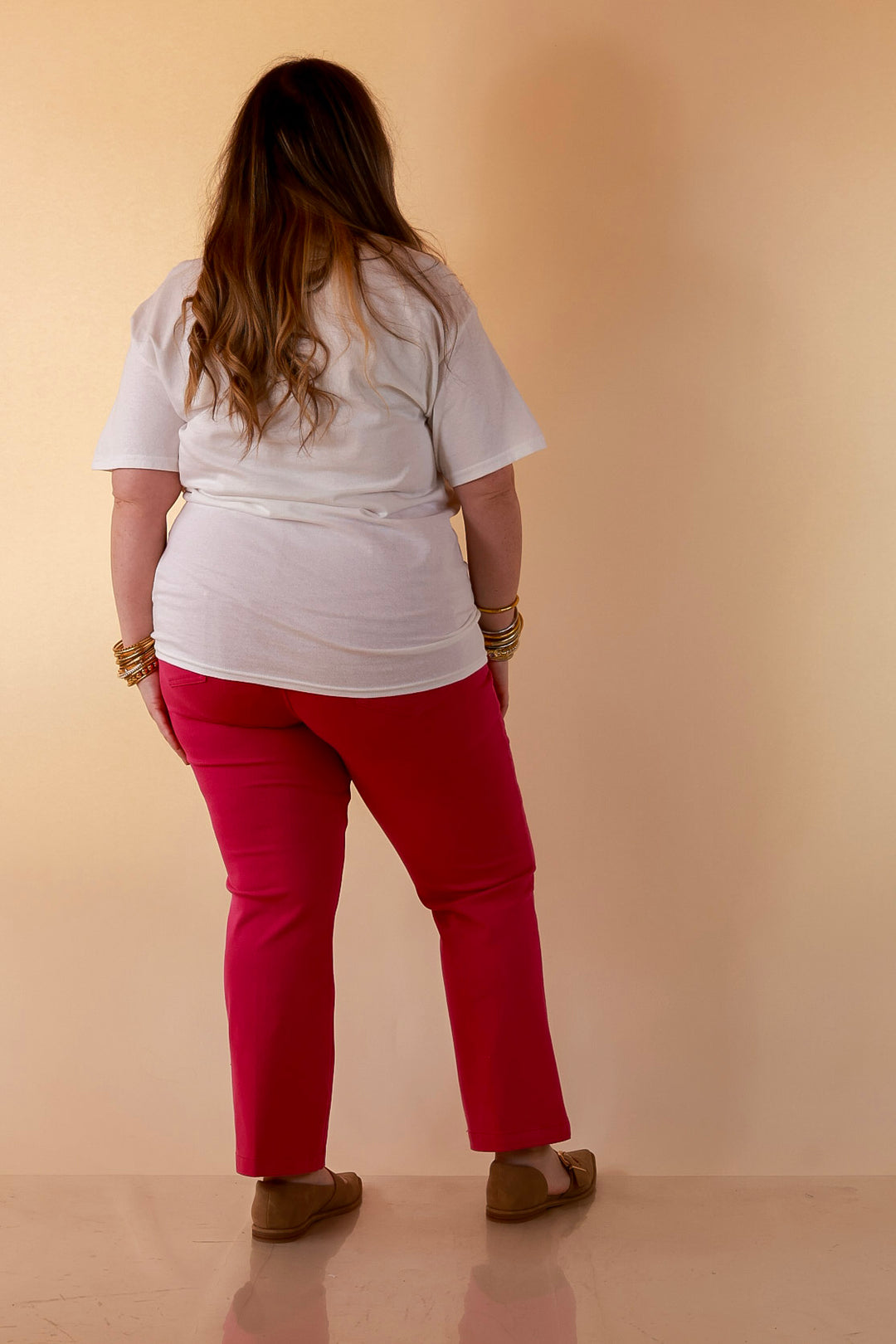Bit of Charm Horse Bit Printed Short Sleeve Graphic Tee with Stripes and Star Detailing in White