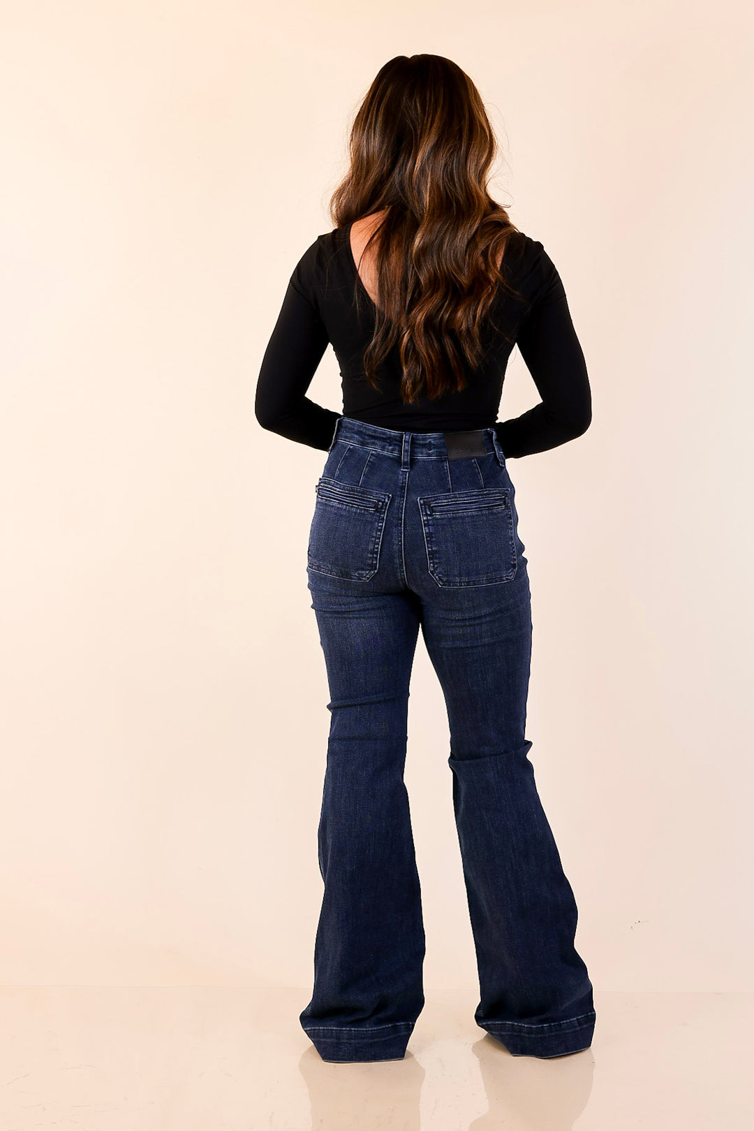 Judy Blue | Flattering Form Trouser Flare Jean in Dark Wash