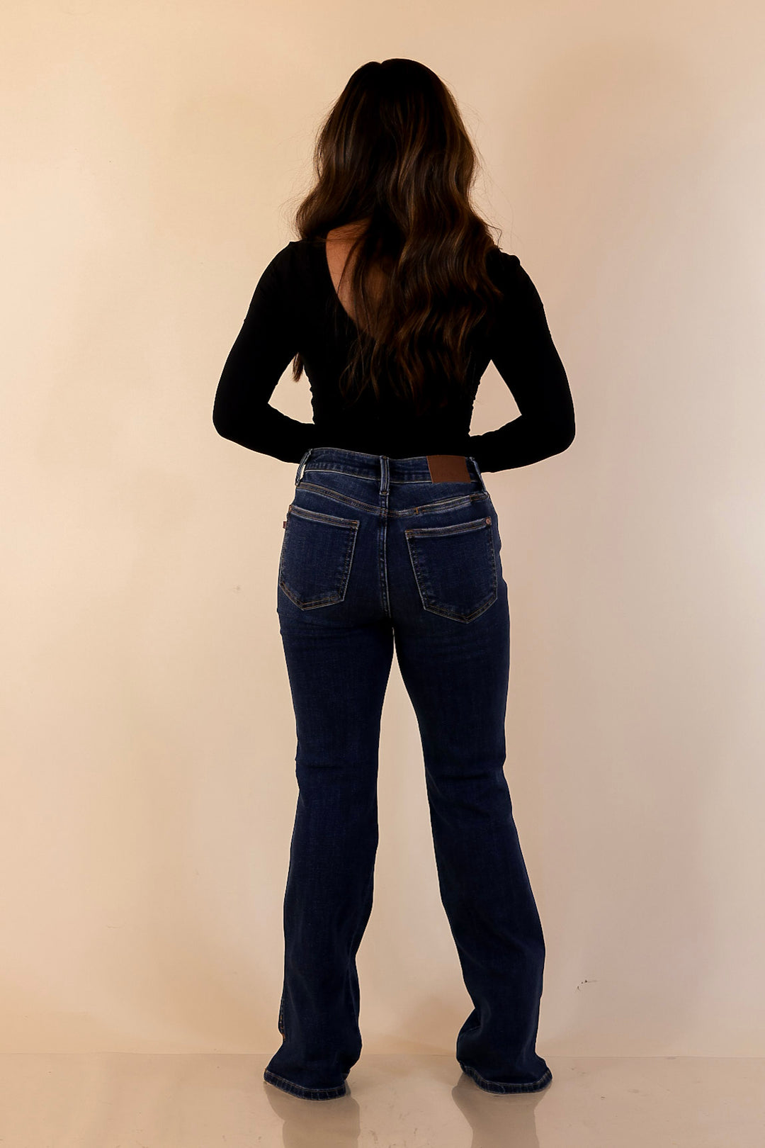 Judy Blue | Style Comes Easy Boot Cut Jeans in Dark Wash