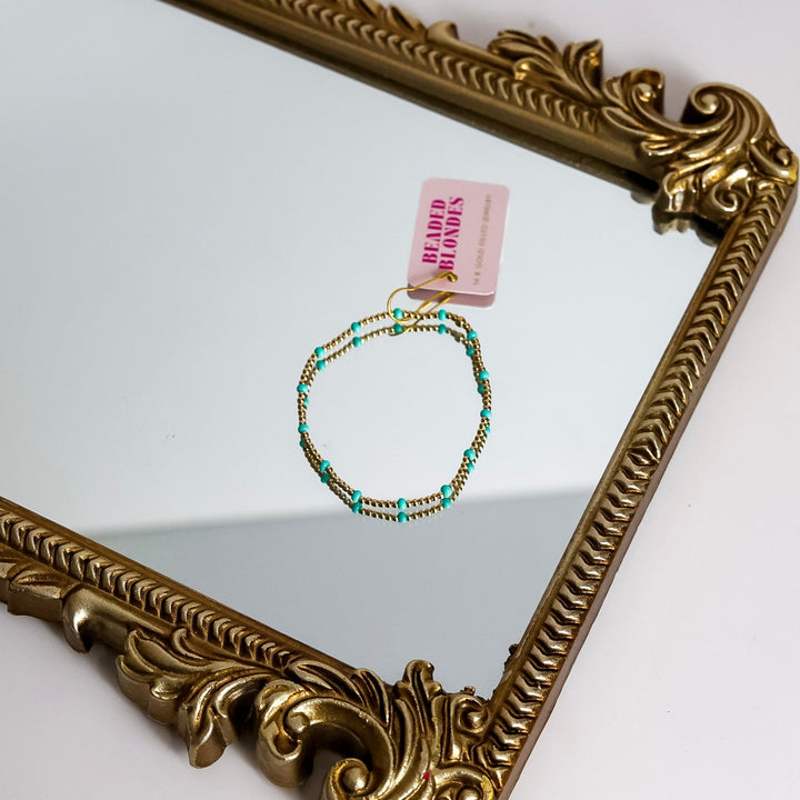 Beaded Blondes | Turquoise Dainty Poppi Bracelet