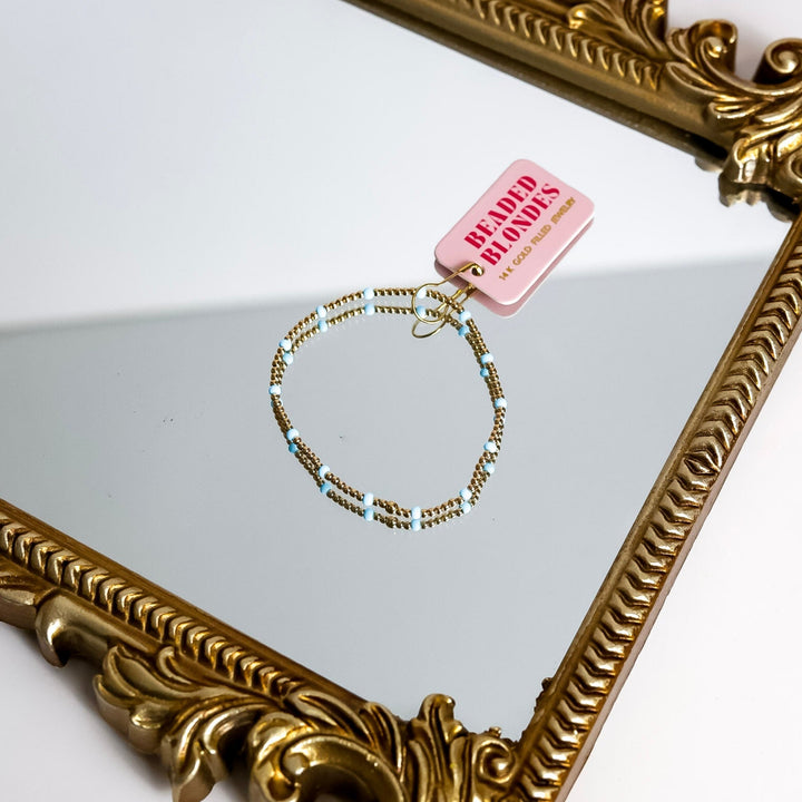 Beaded Blondes | Powder Blue Dainty Poppi Bracelet