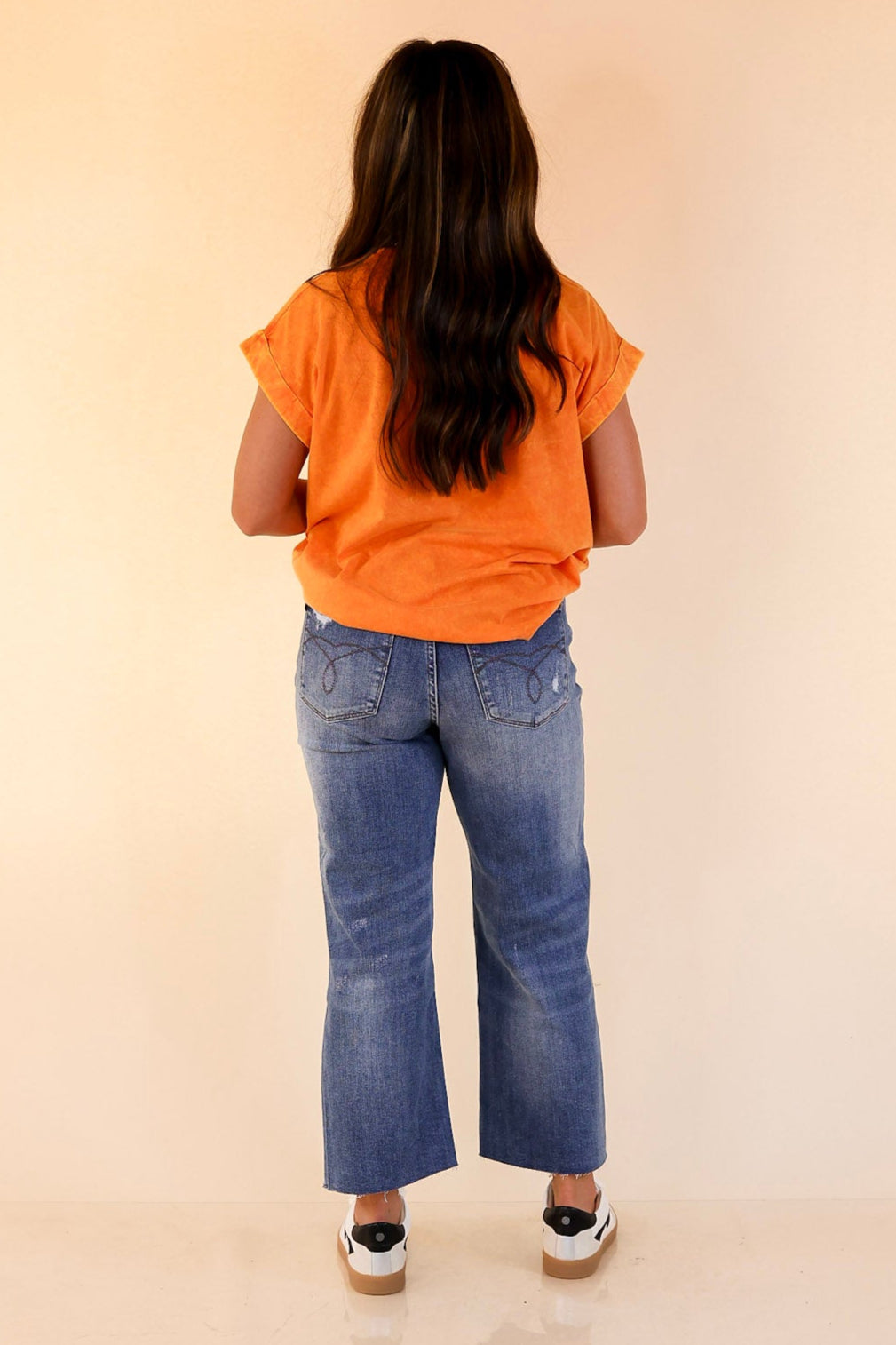 Chic Made Easy Short Sleeve Shirt in Orange
