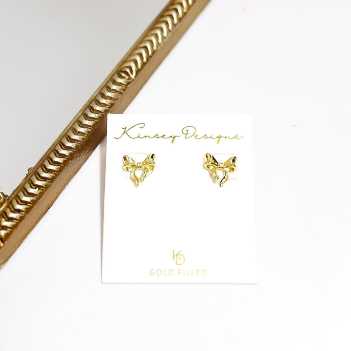 Kinsey Designs | Lova Stud Bow Earrings in Gold