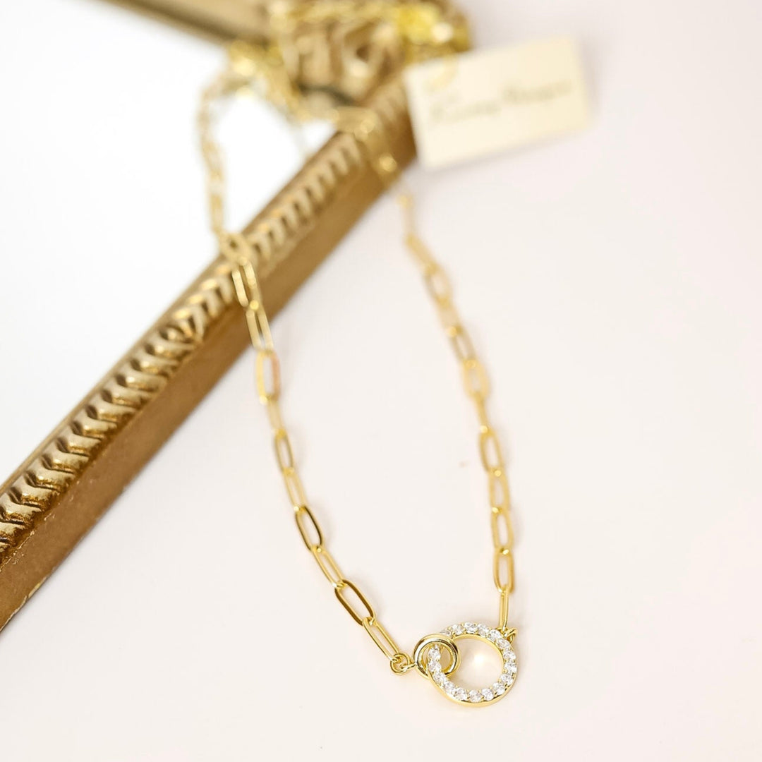 Kinsey Designs | Cyrus Interlocking Circle Necklace in Gold