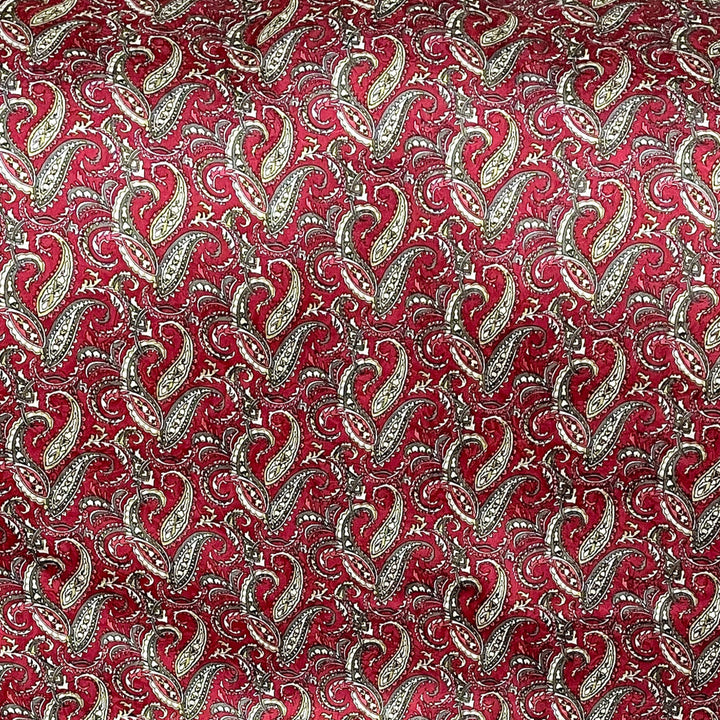 Wyoming Traders | Mini Wine and Olive Paisley Wild Rag