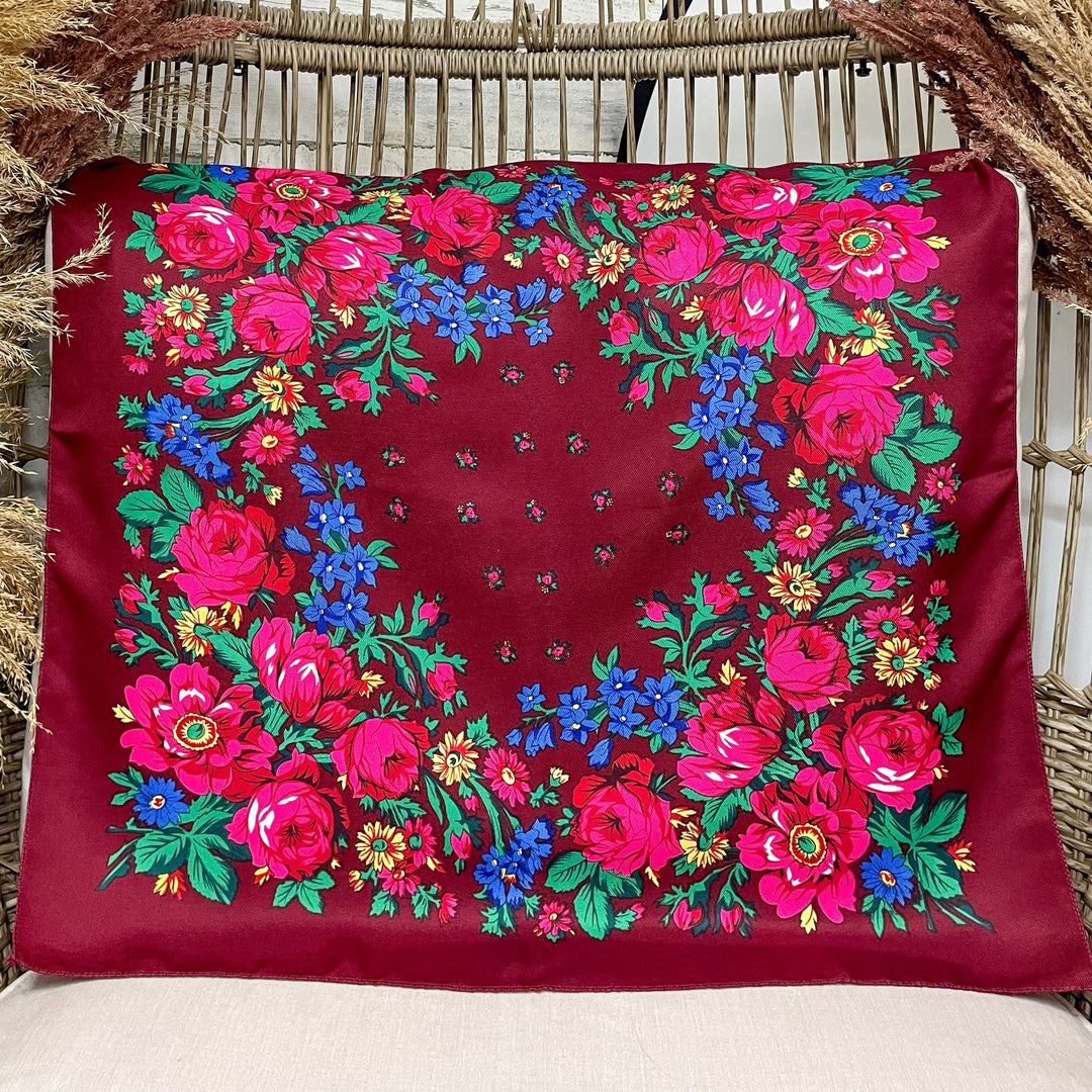 Rodeo Quincy | Rodeo Rose Wild Rag in Maroon