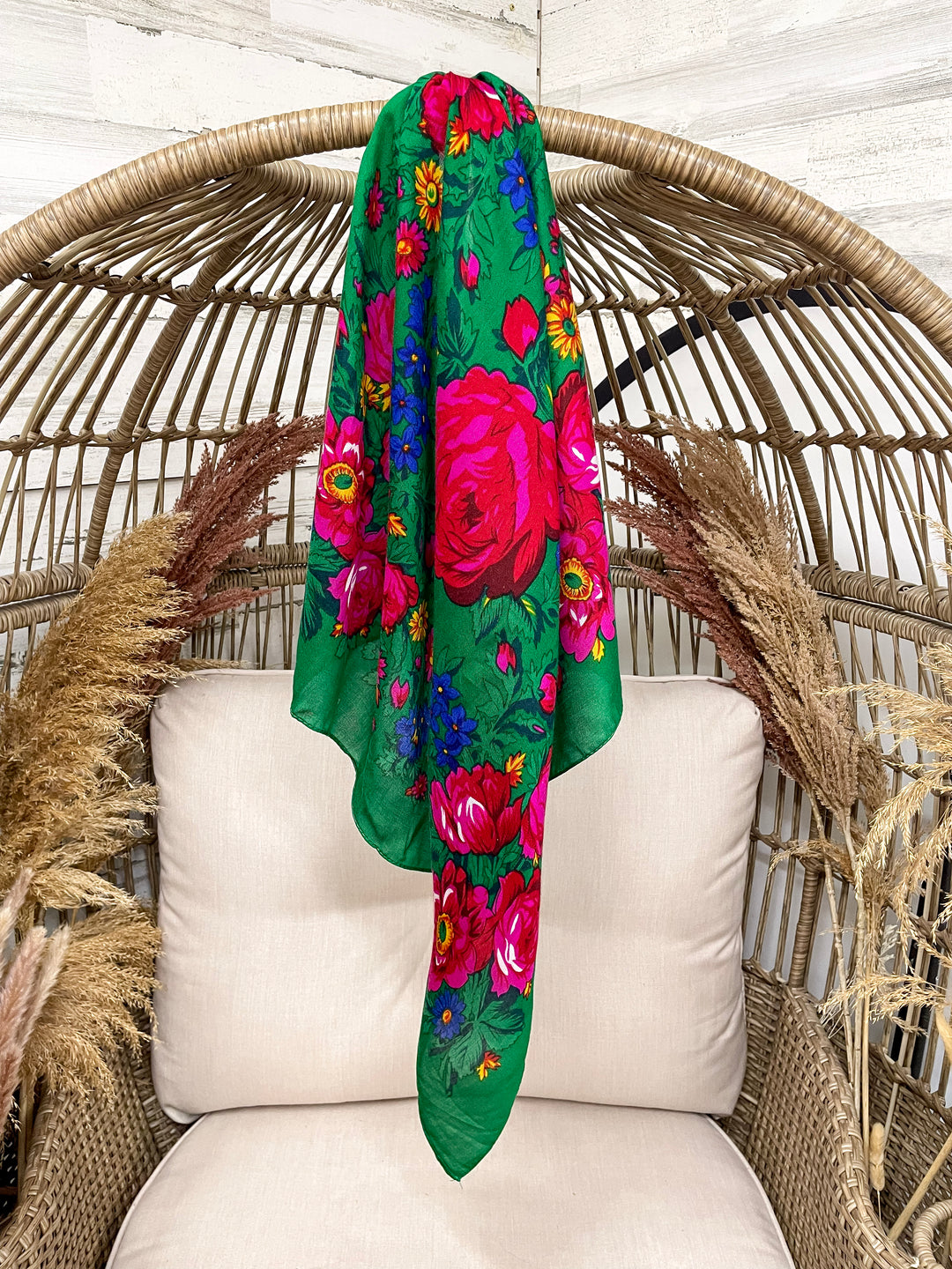 Rodeo Quincy | Rose Garden Wild Rag in Green