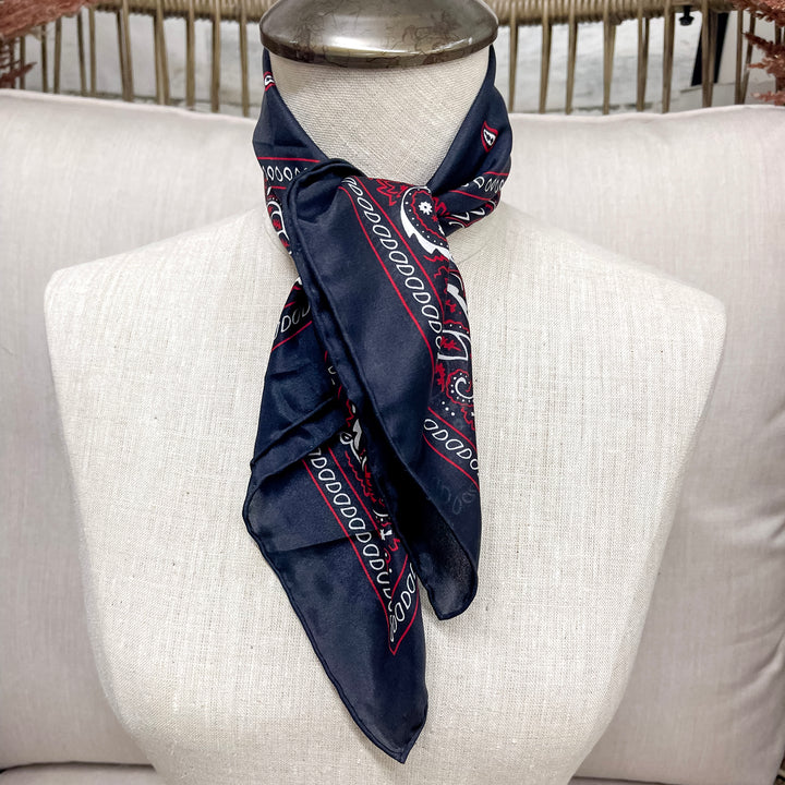 Wyoming Traders | Bandana Silk Wild Rag in Black
