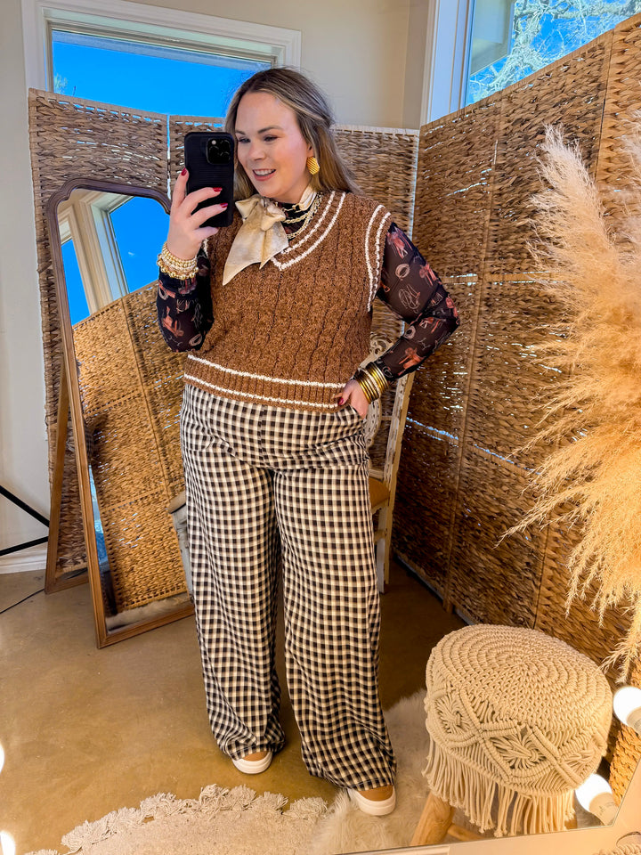 Sheer Confidence Western Saddle and Bits Icons Mesh Long Sleeve Top in Black