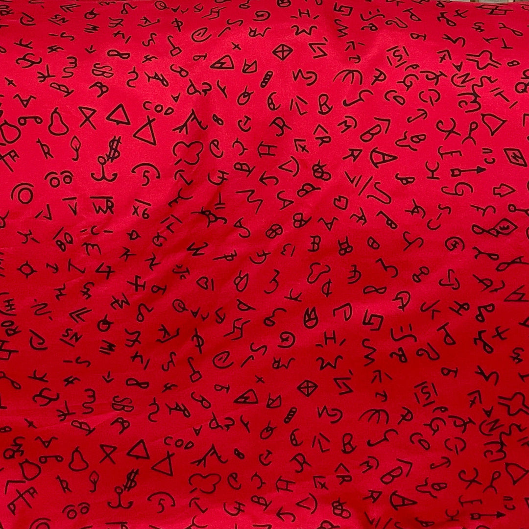 Wyoming Traders | Mini Branded Silk Wild Rag in Red