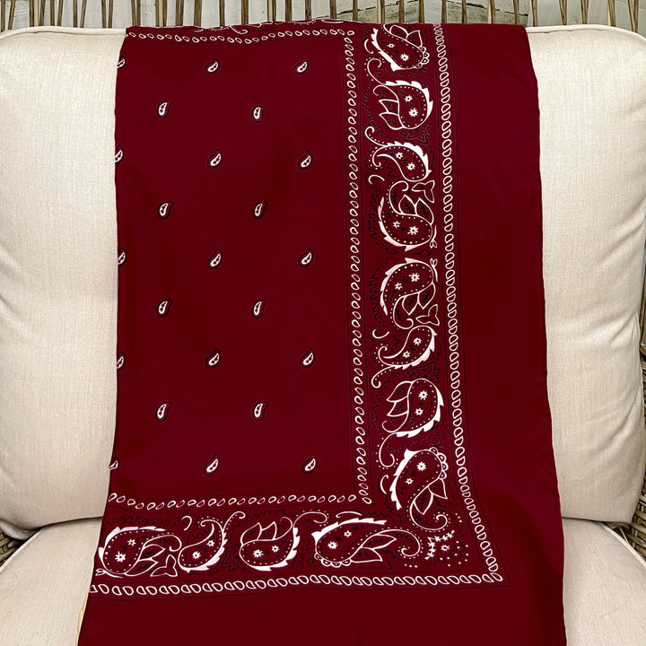 Bandana Silk Wild Rag in Red