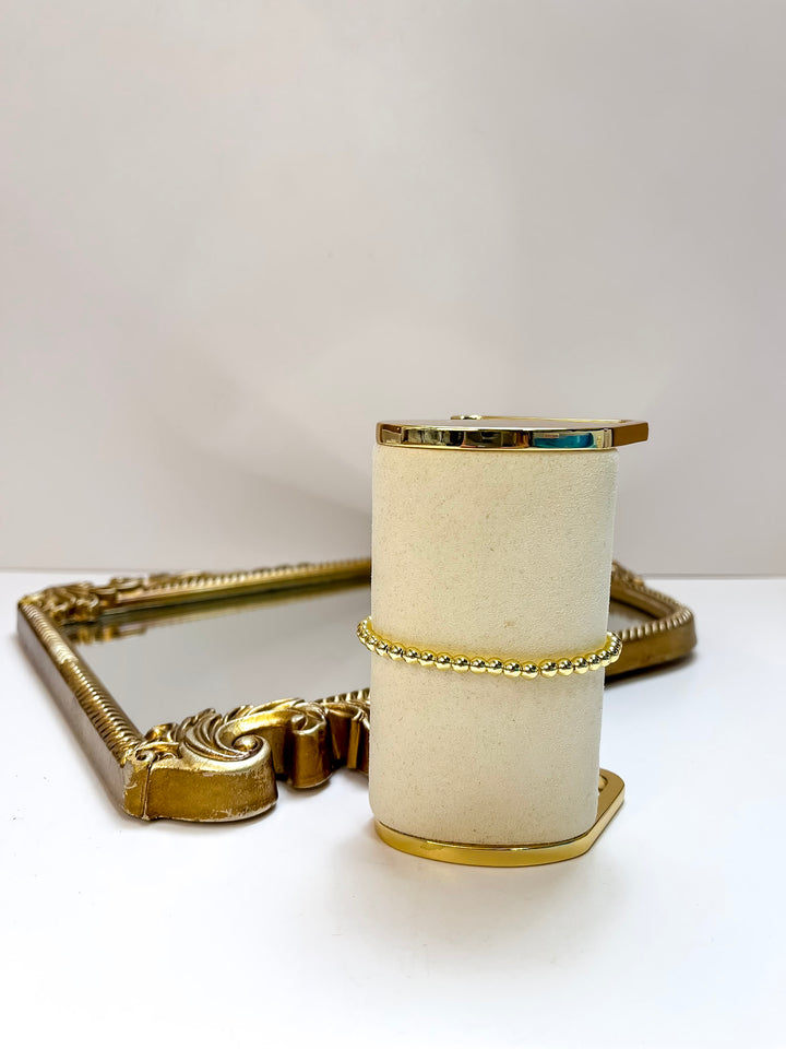 Coco's Beads and Co | The Goldie 4mm Bracelet in Gold