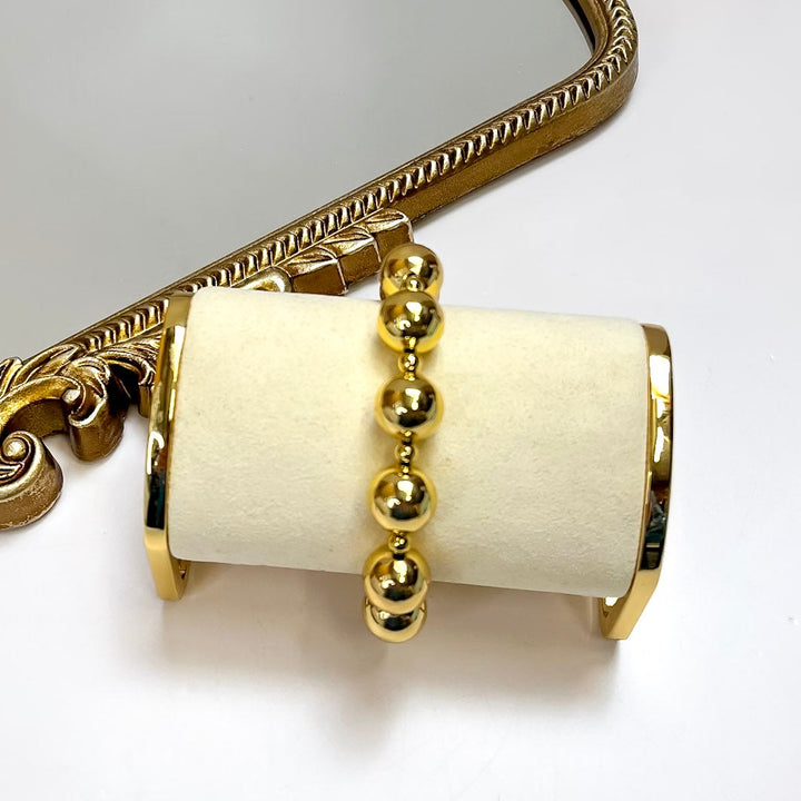 Kinsey Designs | Maren Bold Beaded Stretch Bracelet in Gold